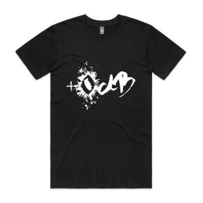 +0 dB - White Logo - Black Tee Thumbnail