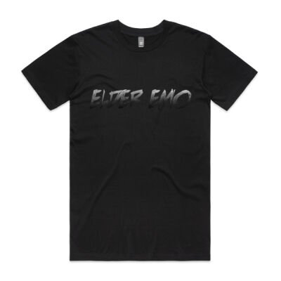 Grey Elder Emo - Black Tee Thumbnail
