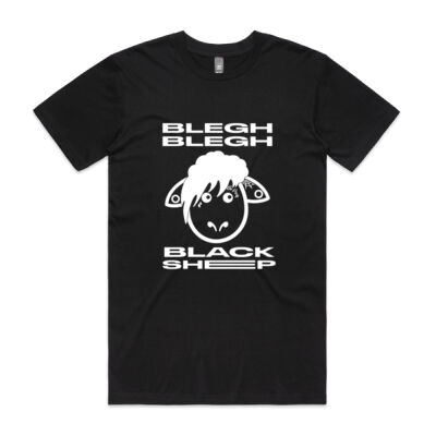 Blegh Blegh Black Sheep - Black Tee Thumbnail