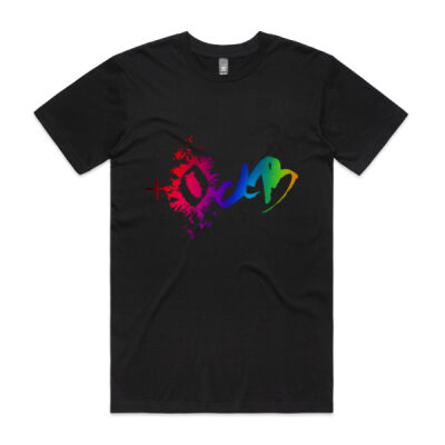 +0 dB - Rainbow Logo - Black Tee Thumbnail